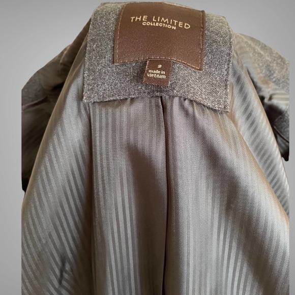 The Limited Dark Grey Long Sleeve Jacket /Blazer Size 2 - Picture 8 of 10